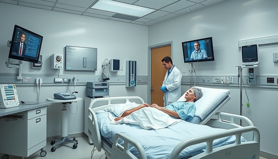 Telemedicine consultation in hospital room for acute specialty telemedicine.