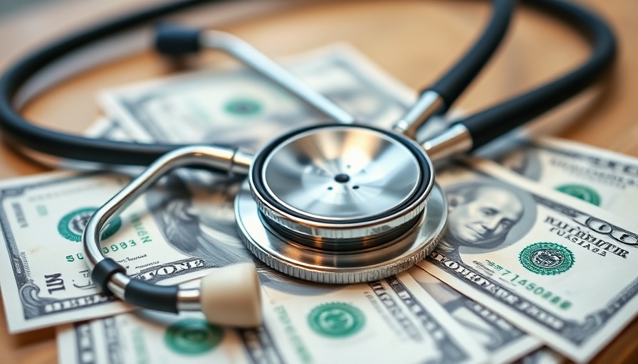 Stethoscope on dollar bills symbolizing private equity investment in healthcare.