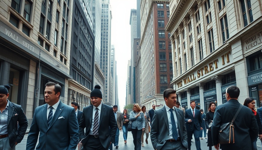 Businesspeople walking on Wall Street related to insurers medical costs 2024
