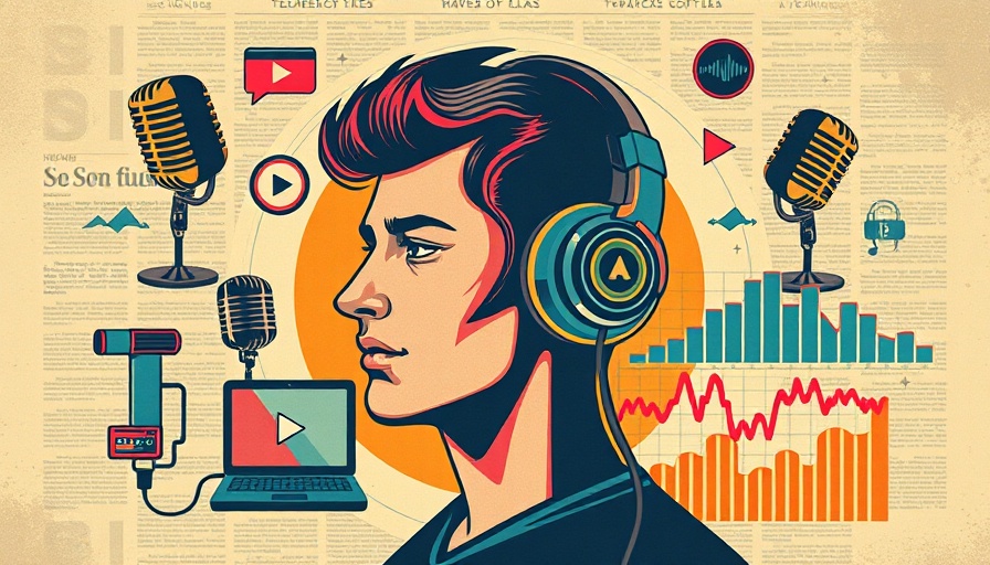 Media illustration of a stylized broadcast with headphones and microphones, central to mysterious illness in Congo.