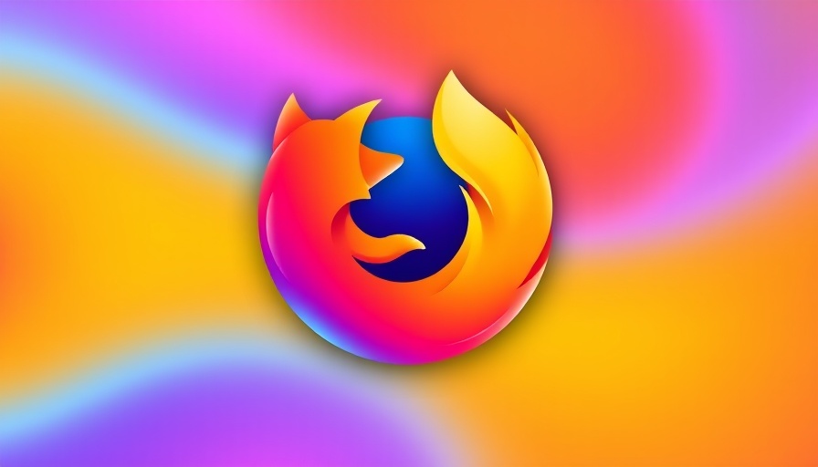 Vibrant Firefox logo on a colorful gradient for Mozilla Firefox Terms of Use.