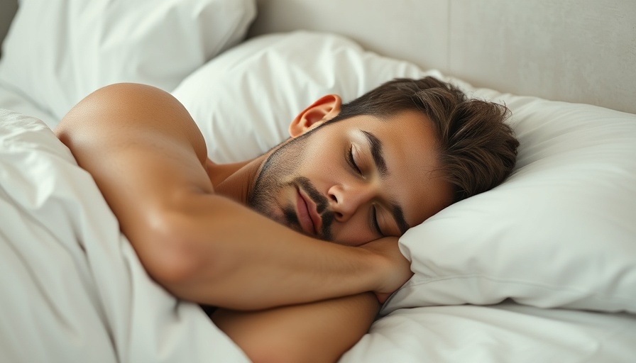 Peaceful sleeping man illustrating breathing impact on memory consolidation.