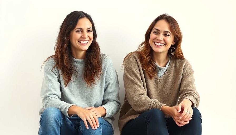 Two women sitting casually, representing real-time bill-splitting app.