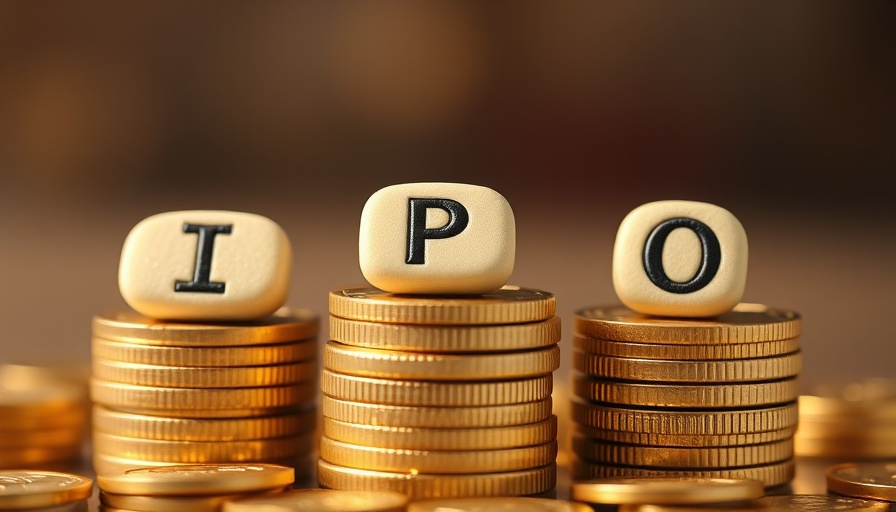 CoreWeave IPO concept image: coins and IPO letters.