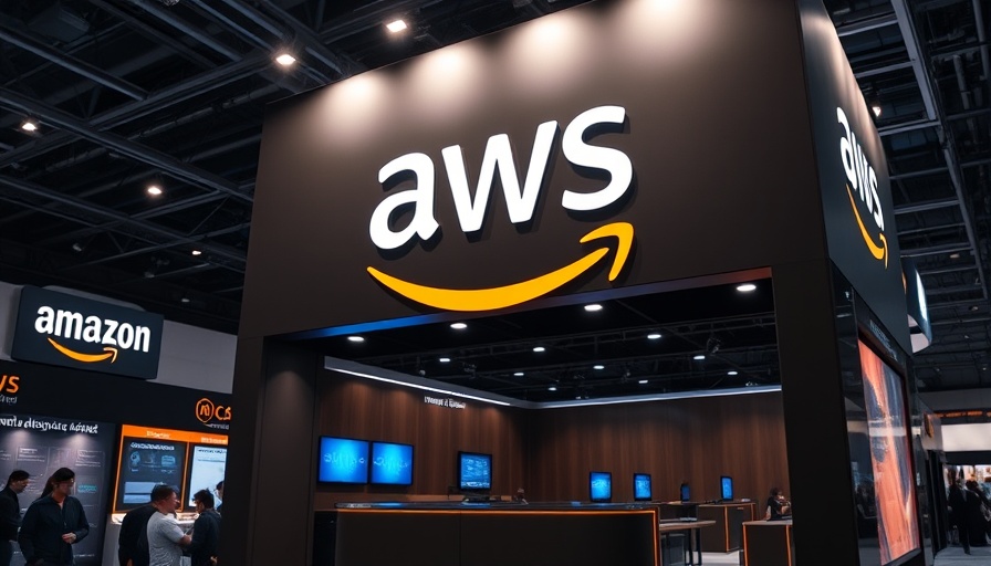 Amazon Agentic AI Group Formation booth with AWS logo