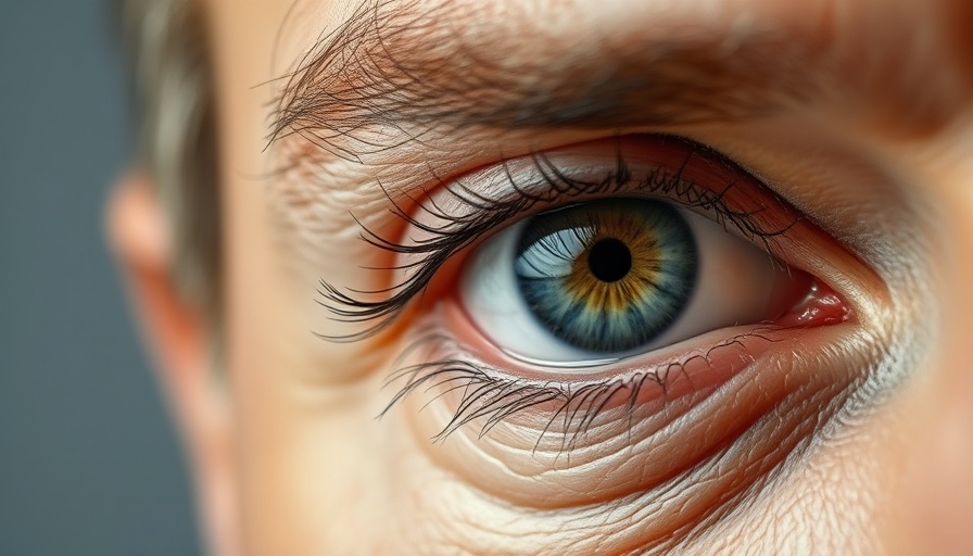 Close-up eye area wrinkles, exploring skincare solutions, detailed skin texture.