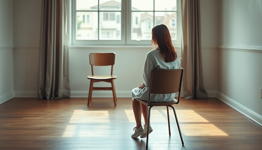 Connecting with Your Community Extends Your Life: Woman reflecting in minimal space.