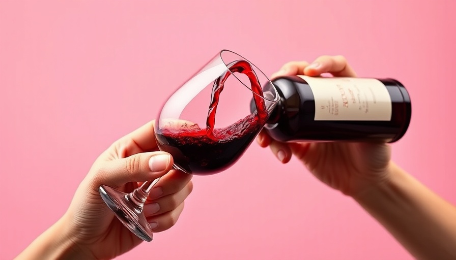 Red wine being poured into a glass, illustrating health risks of daily drinking.