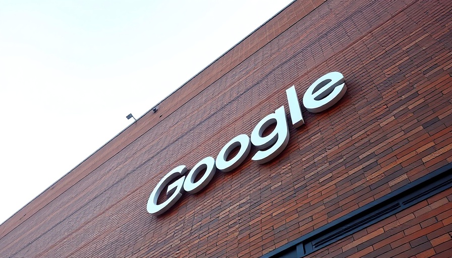Google logo on building facade illustrating Google Chrome divestment.