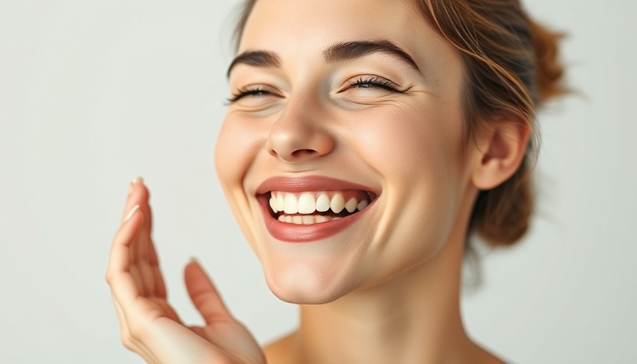 Joyful woman with clear skin highlighting omega-3 fatty acids benefits.