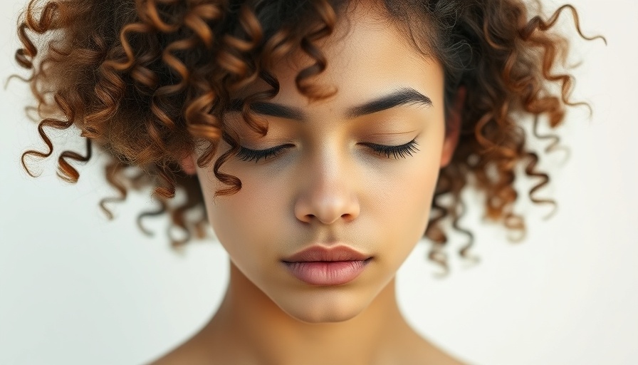 Contemplative woman covering eyes relating to gut-brain axis and mental health.