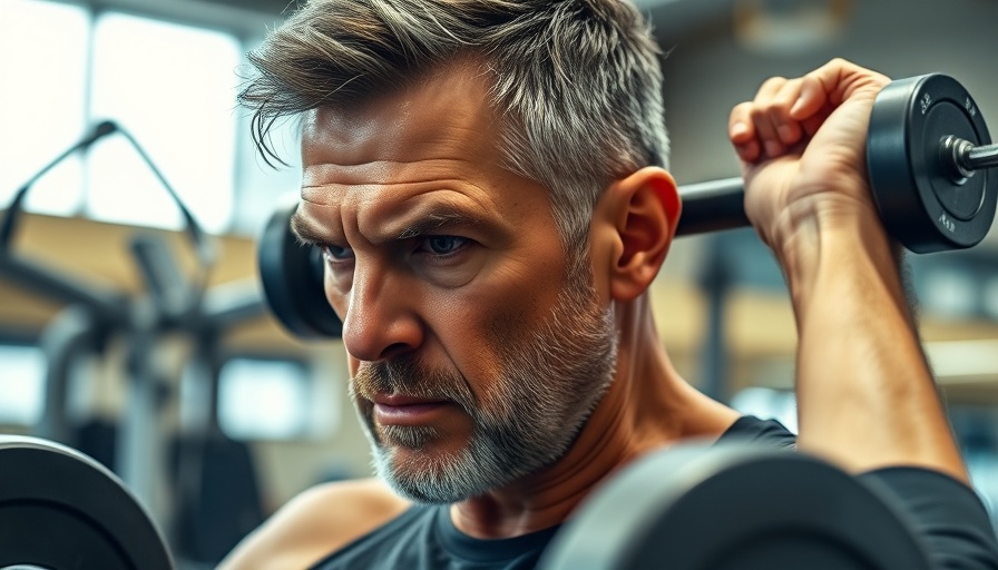 What makes you itch in pre-workout: Man lifting weights in gym.