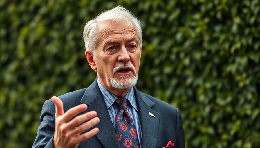 Distinguished man discussing dietary supplements health freedom.