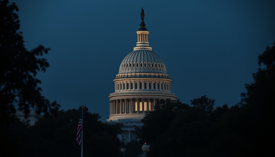 US Capitol at dusk symbolizing cuts to Medicaid discussions.