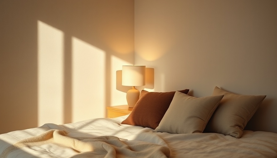 Cozy minimalist room setting for reducing nightly screentime with soft lighting.