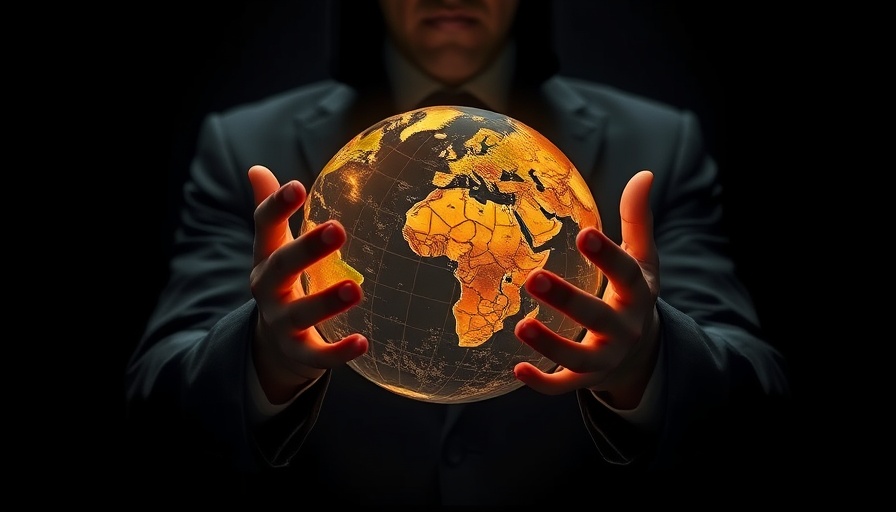 Anunnaki Myth and Conspiracy: Mysterious figure with glowing globe.