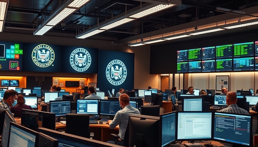 NSA overhaul concept with active office and computer displays.