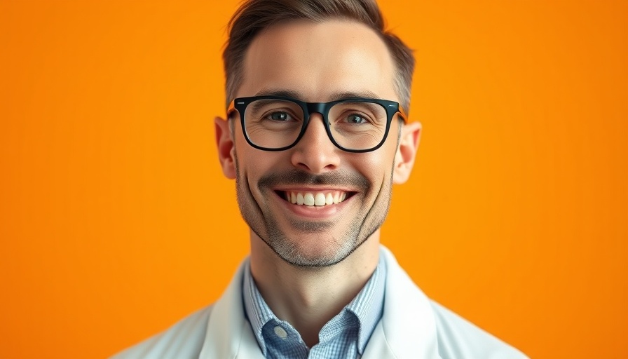 Portrait of a smiling man representing deep sleep and stress management.
