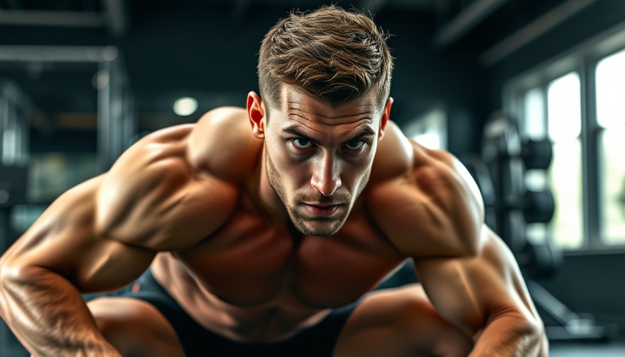 Athlete fixing good morning squats in a gym with focused expression.