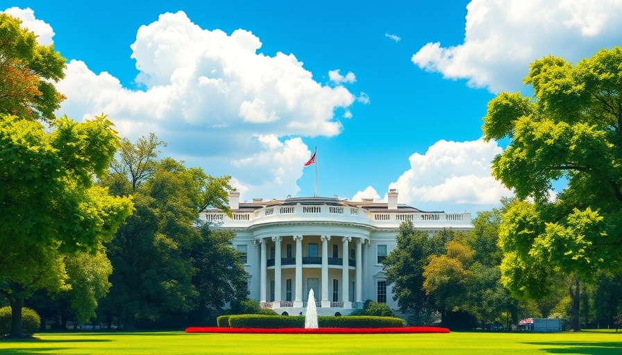White House on a sunny day, suggesting governance.