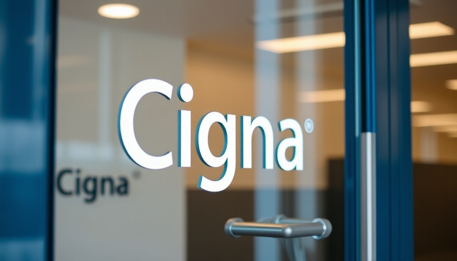 Cigna logo on office door representing Jefferson Health Cigna contract dispute