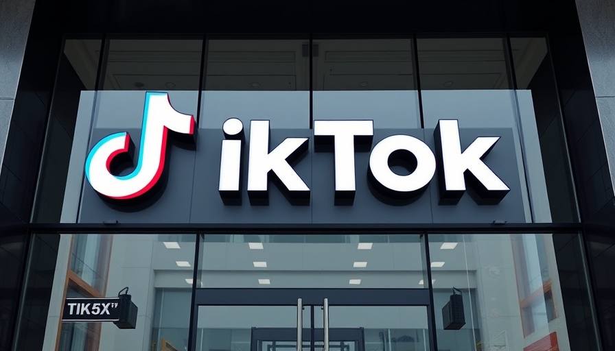 TikTok logo on building entrance related to Amber Alerts
