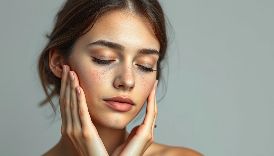 Solawave Eye Recovery Pro user massaging face gently.