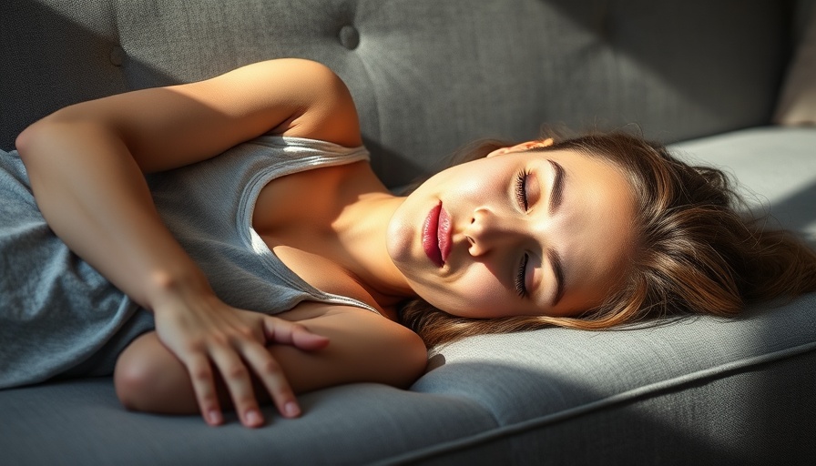 Stressed young woman reflecting on motivation to exercise for gut health.