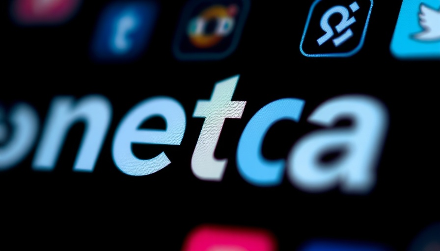 Meta logo with social media icons related to right to object to ad tracking.