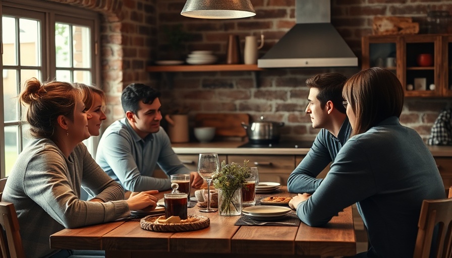 Friends discussing signs at a kitchen table, rudest zodiac signs theme.