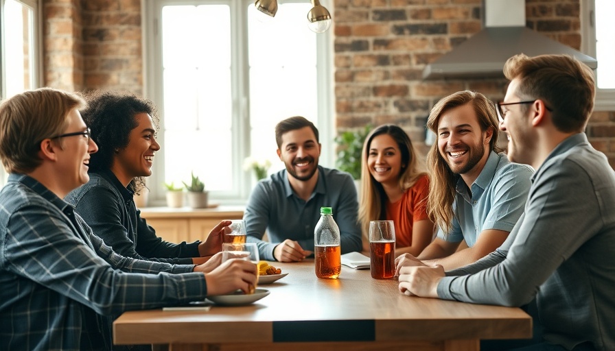 Three young adults talking at a cozy kitchen table, rudest zodiac signs.