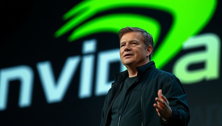 Nvidia executive discussing acquisition on stage.