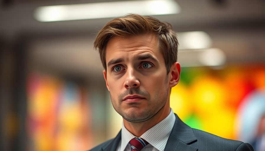 Professional man in suit, thoughtful expression, indoor setting