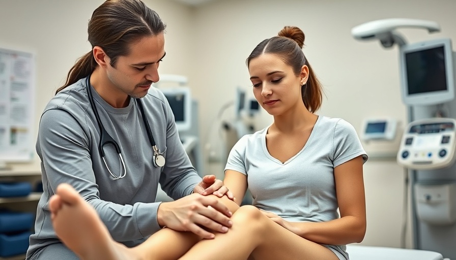 Physical therapist helping woman in clinical setting