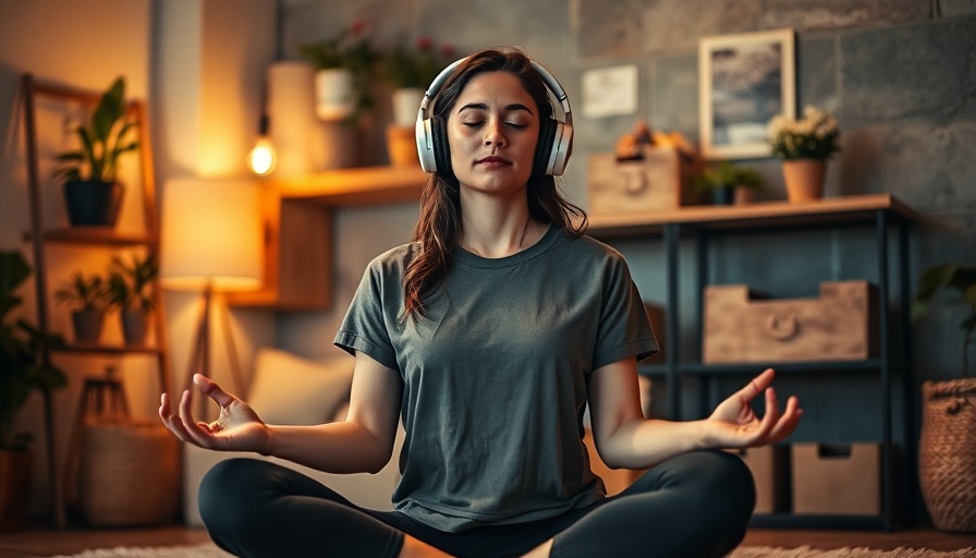 Meditating can build confidence: young woman meditating indoors.