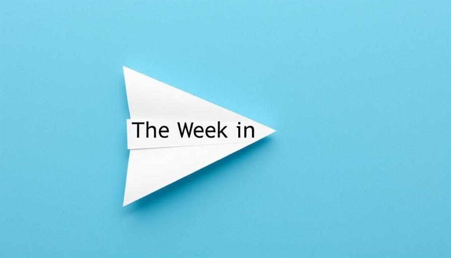 Blue graphic with white paper airplane and 'The Week in Brief' text.