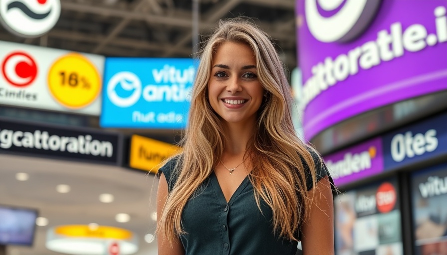 Casually dressed woman smiling during Amazon streaming leadership shake-up event.