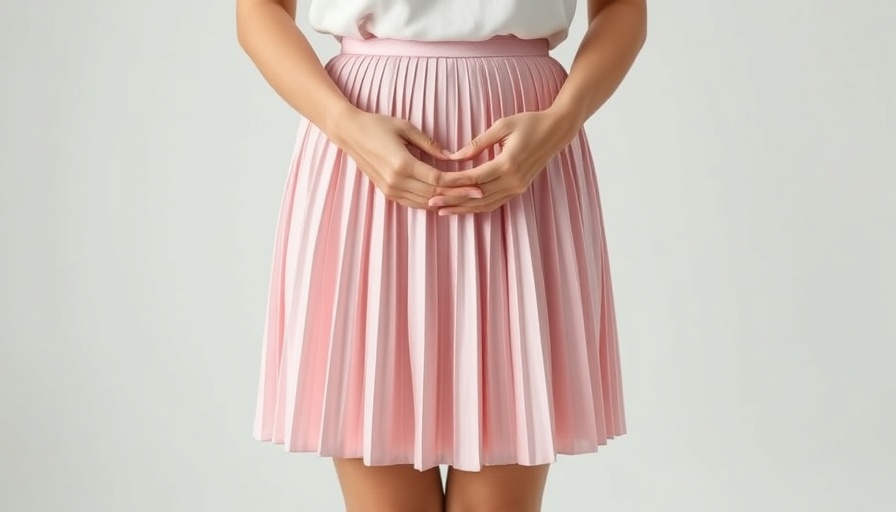 Gentle pose of woman in pink skirt; Guar Bean Fiber Gut Health.