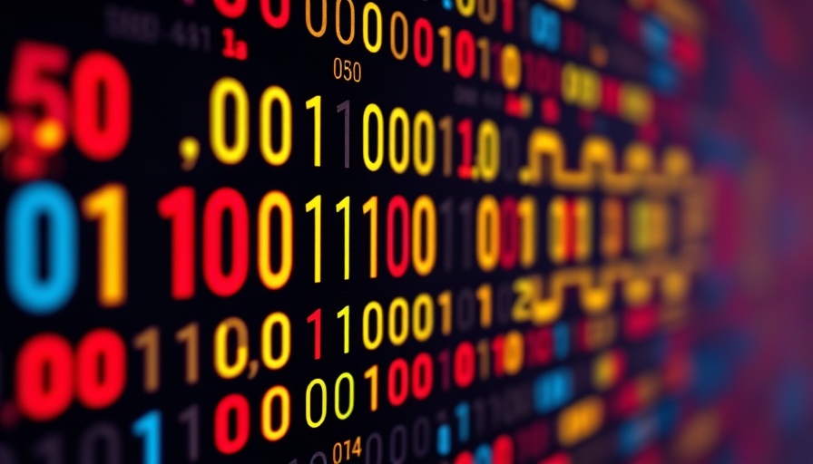 Colorful binary data representing Signal messaging privacy.