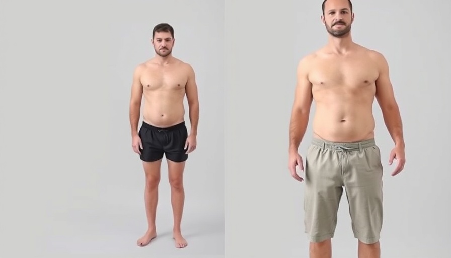 Body transformation coaching before and after comparison.