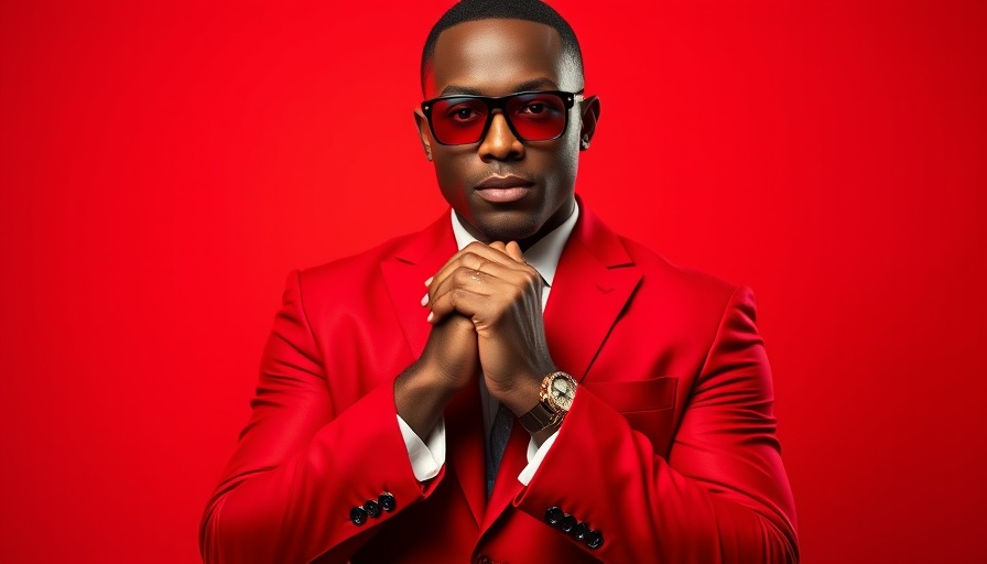 Fashionable person in red suit, power hungry zodiac signs vibe.