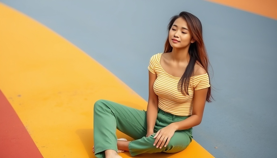 Benefits of sitting on the floor for longevity: serene woman sitting in colorful area.