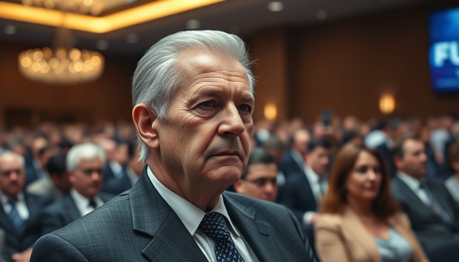 Distinguished man at formal event regarding HHS layoffs.