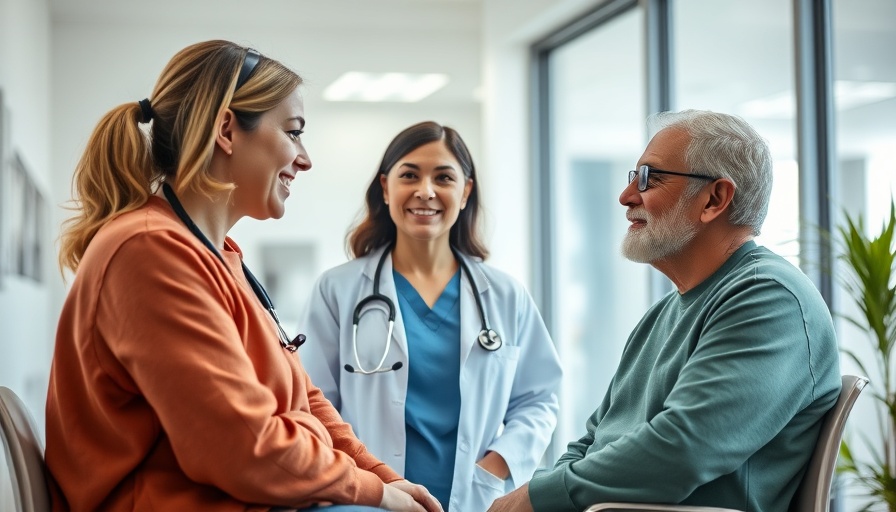 Value-based healthcare interaction in medical office.
