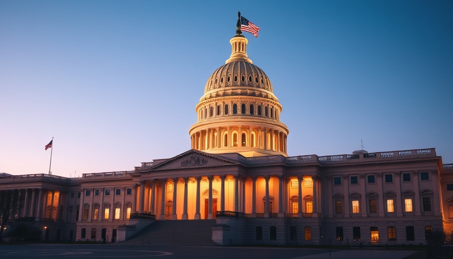 U.S. Capitol building at twilight, symbolizing organ donation oversight.