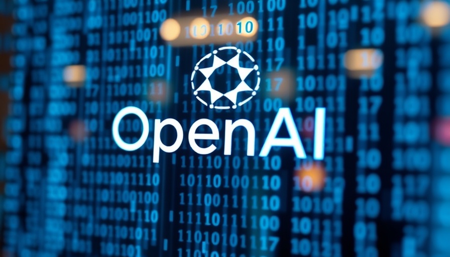 OpenAI logo on binary code background symbolizing AI training copyright issues.