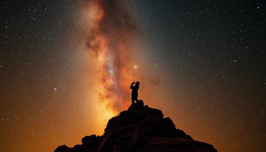 Starry sky figure with flashlight, Neptune Moving Into Aries scene