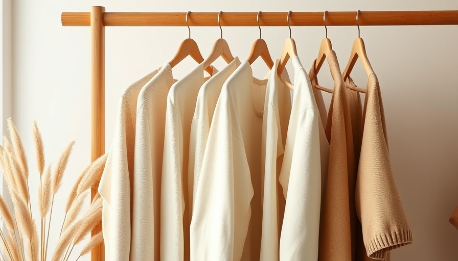 Neutral-toned clothes on rack, cozy vibe - how to unshrink clothes.