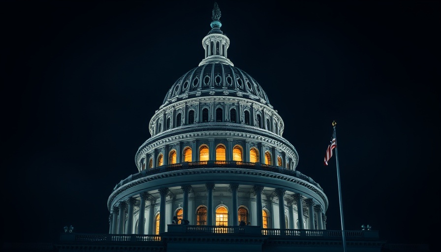 U.S. Capitol dome at night relating to Medicaid cuts healthcare