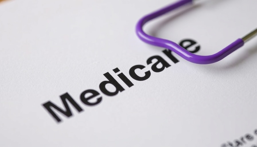 Close-up of Medicare document with paperclip focusing on coverage details.